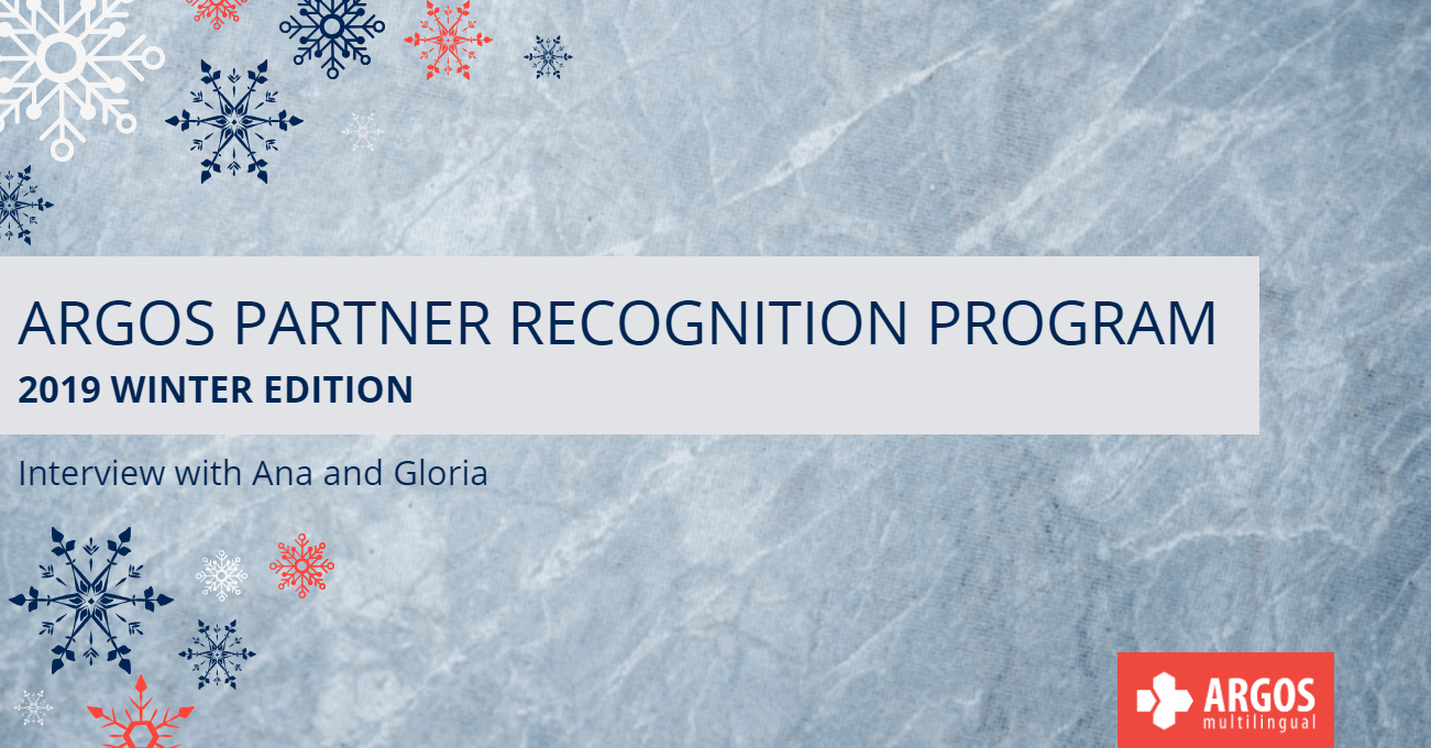 Argos Partner Recognition Program 2019 Winter Edition