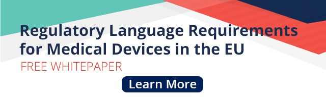 A simultaneous global release of medical devices involving up to 24 languages in Europe alone might be a critical issue.