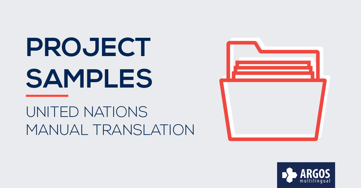 United Nations Manual Translation Argos Multilingual