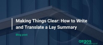 Making Things Clear: How to Write and Translate a Lay Summary