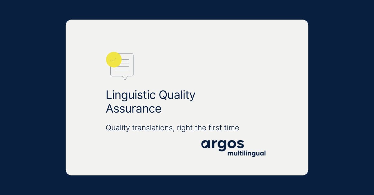 Linguistic Quality Assurance (LQA) | Argos Multilingual