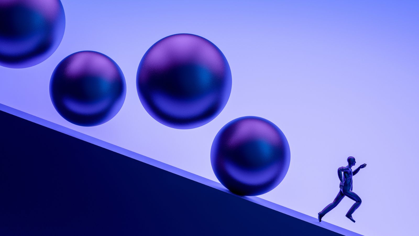 A professional avoiding falling blocks to illustrate common failure patterns in translation vendor adoption.