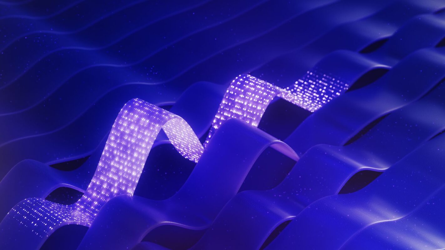 A conceptual digital technology background representing the complex data structures used in modern localization workflows.